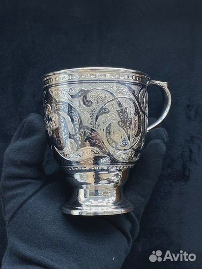 Кружка из серебра 925 пробы на 340 мл