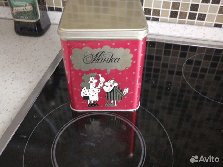 Жестяные банки СССР для круп