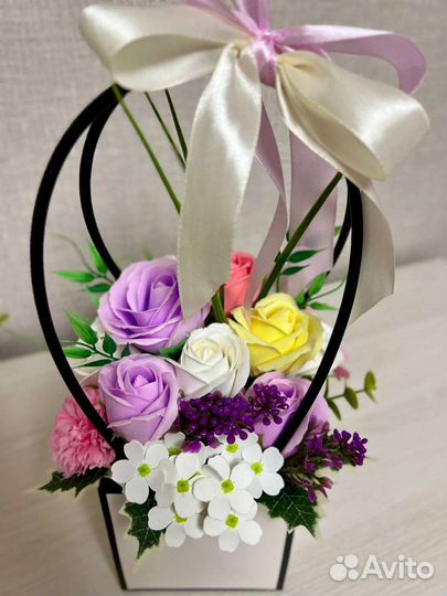 Мыльные цветы букеты