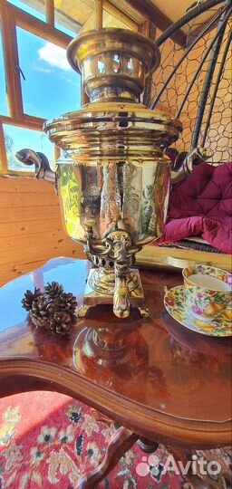 Самовар на дровах царский бочка