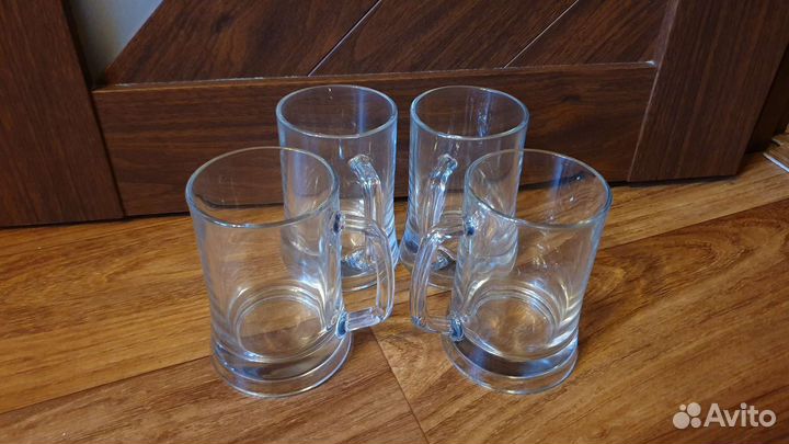 Кружки пивные новые 4шт