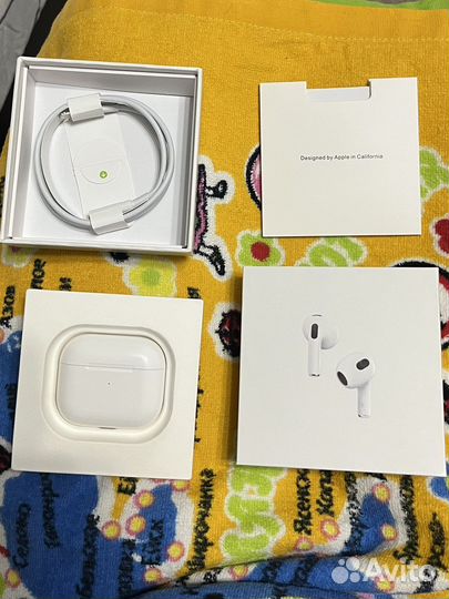 Беспроводные наушники apple airpods 3