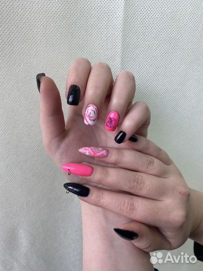 Маникюр/педикюр, крейзи маникюр