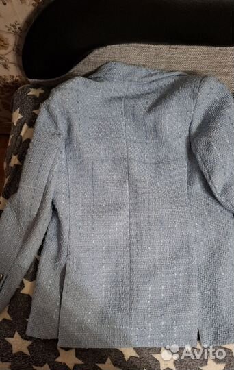 Твидовый пиджак женский 44 Zarina