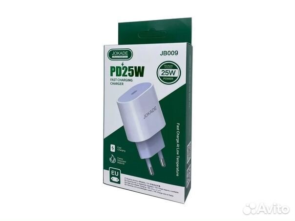 Cетевой Адаптер сзу Type-C Jokade JB-009