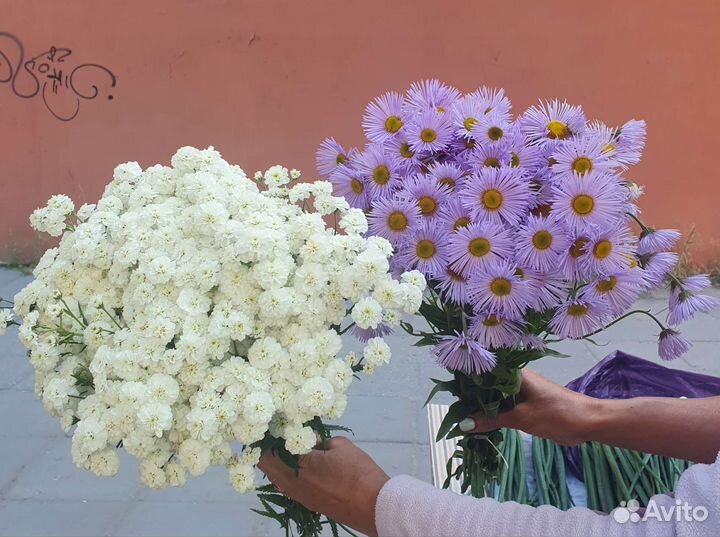 Букеты по 300р представлены размер на фото