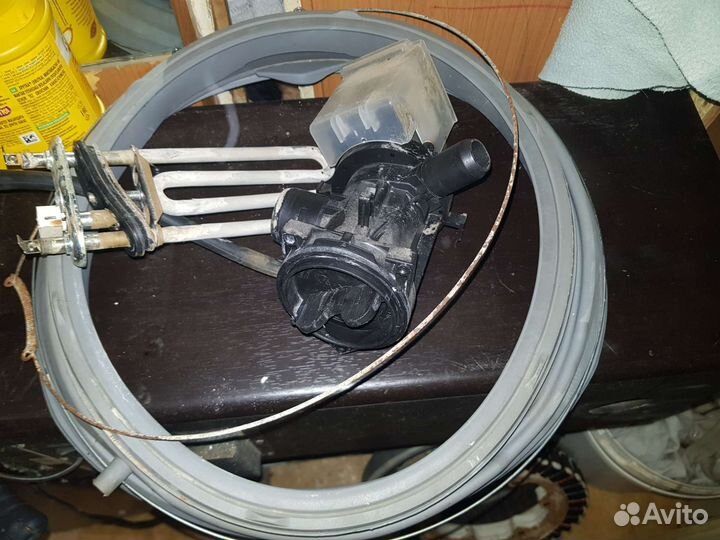 Тэн (нагревать) и помпа (насос) на lg F1039ND