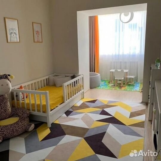 Кроватка из натурального дерева сингл для малыша с