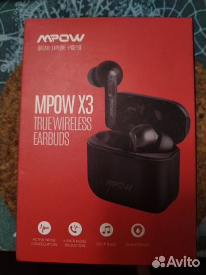 Кейс беспроводные наушники mpow X3