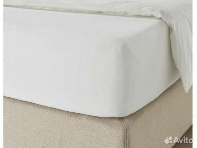 Простыня натяжная детская len лен лён икея IKEA