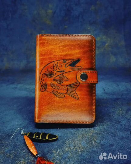 Обложка для документов из натуральной кожи