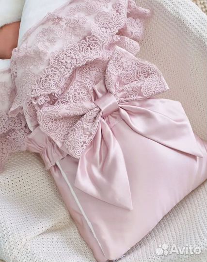 Новый Конверт на выписку для девочки (зима)