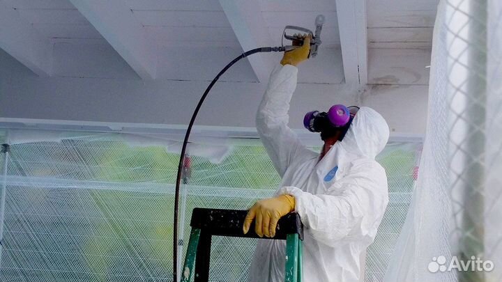 Покраска стен и потолков