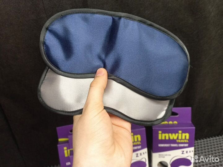 Шелковая маска для сна С берушами