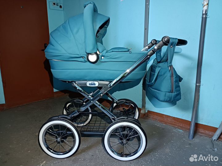Коляска люлька 1 в 1 складная большие колеса
