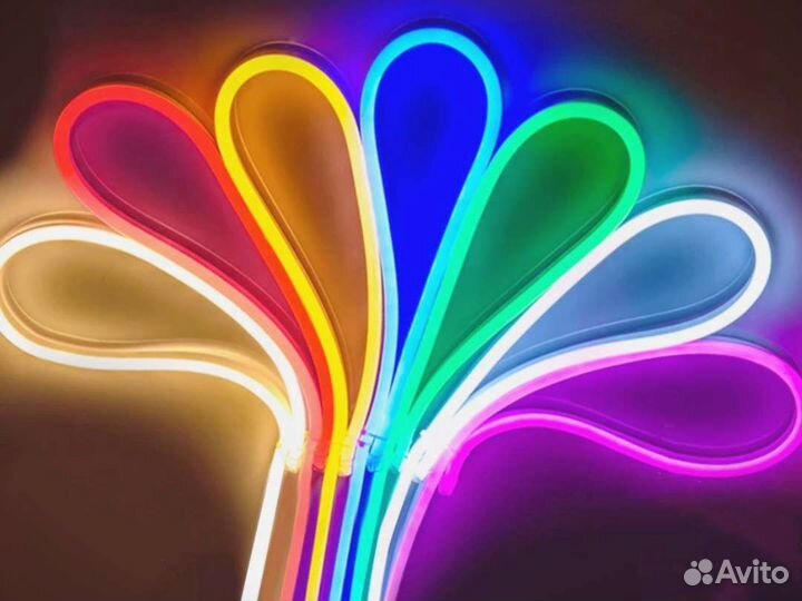 Гибкий неон,светодиодные ленты в селиконе 12В 6*12