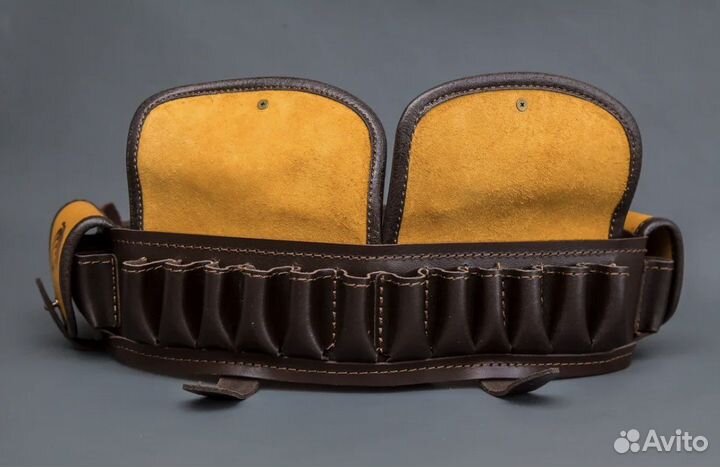 Патронташ 12 калибр кожа