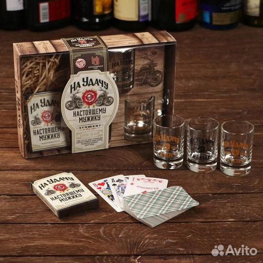 Подарочный набор «На удачу. Настоящему мужику», рю