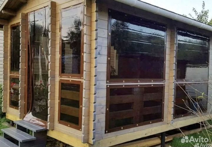 Мягкие окна шторы для беседок