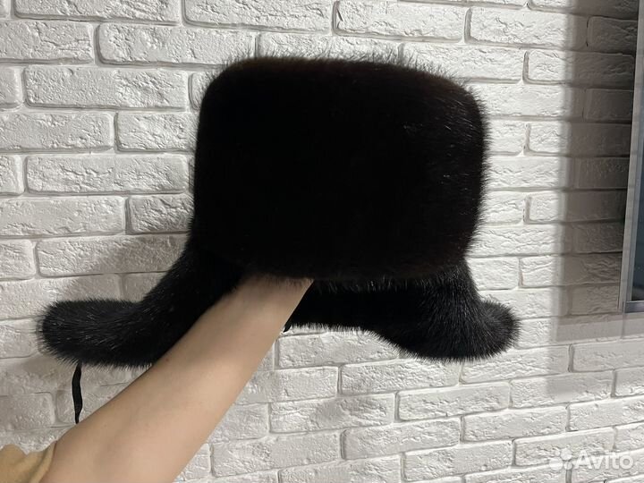 Норковая шапка мужская