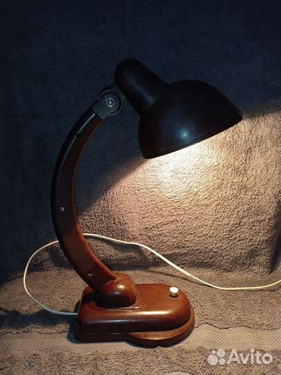Лампа настольная нквд. СССР. карболит