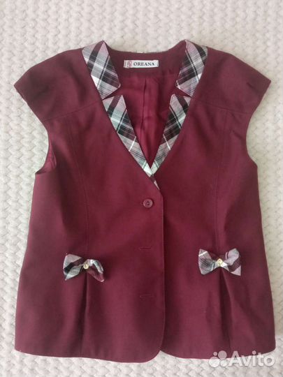 Жилет школьный для девочки
