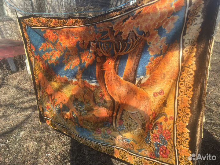 Ковер плюшевый СССР Винтаж