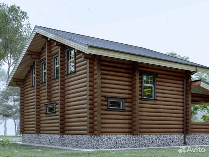 Сруб дома 161м2 из бревна
