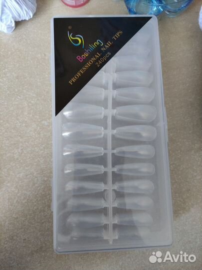 Типсы гелевые миндаль