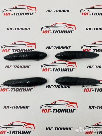 Накладки на ручки дверей карбон BMW