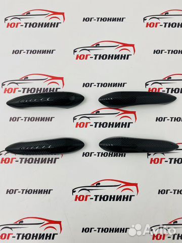 Накладки на ручки дверей карбон BMW