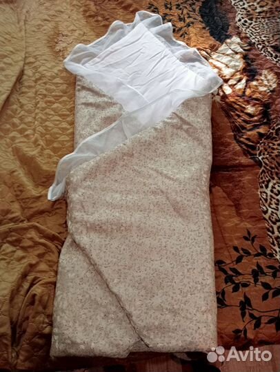 Конверт одеяло на выписку весна осень