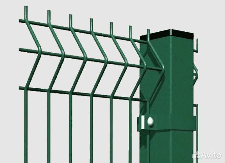 Столб для 3D ограждения 60х80