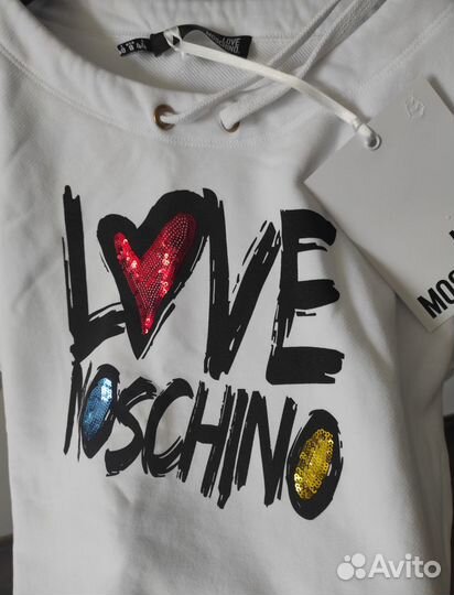Новый оверсайз свитшот Love Moschino оригинал