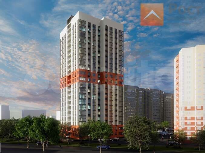 2-к. квартира, 73,8 м², 2/22 эт.