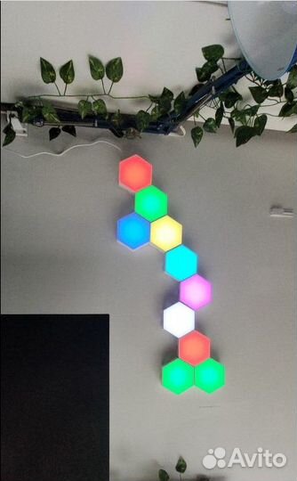 RGB светильник соты для стримера пк