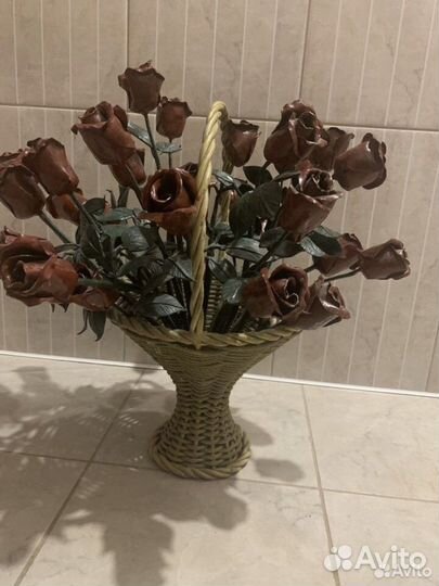 Букет из кованых роз