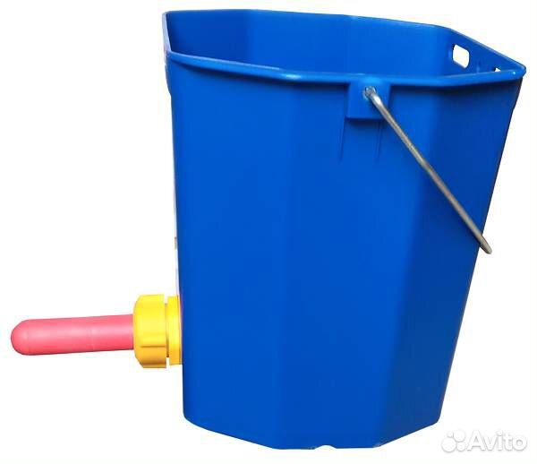 Ведро для поения телят с соской и клапаном
