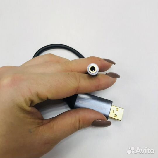 Переходник USB вилка - Jack 3.5 мм розетка, 0,2м