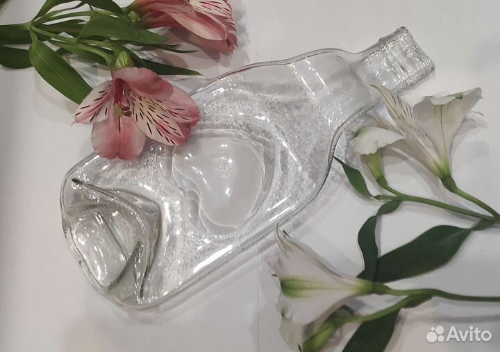 Тарелка - бутылка / подсвечник 