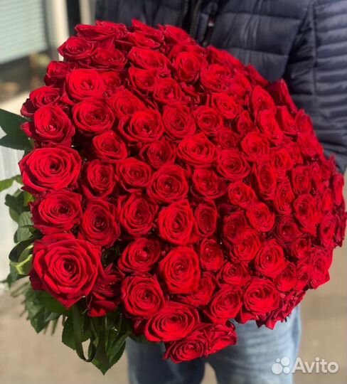 101 роза шикарный букет