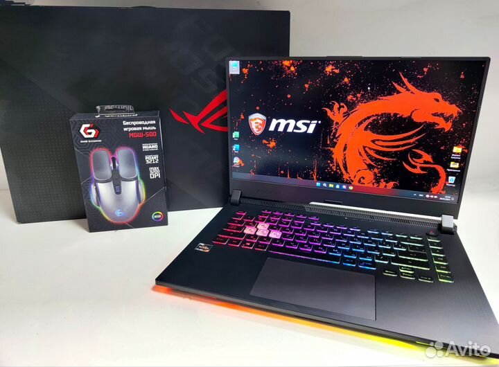 Как новый Asus Rog Strix ips144hz,ryzen7,rtx3050