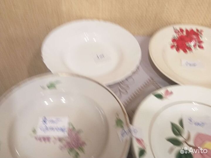 Тарелки, десертные, для 1 и 2 блюд