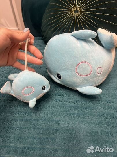 Киты мягкие мама и малыш