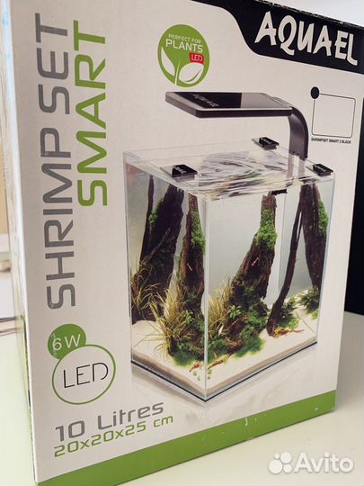 Aquael Aквариум (10 л) с множеством декора