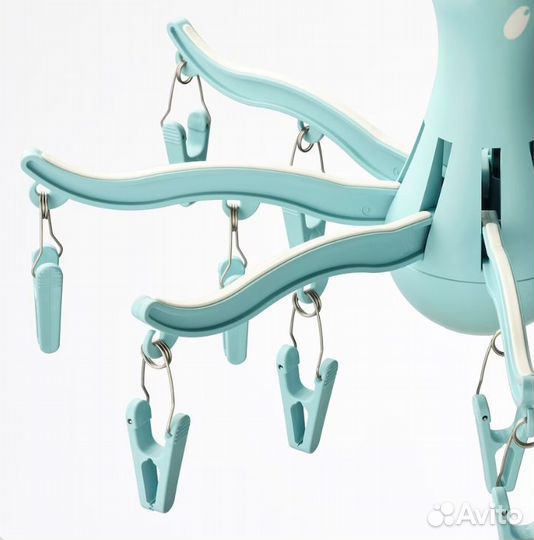 Икеа Пресса вешалка на 16 предметов бирюзовая