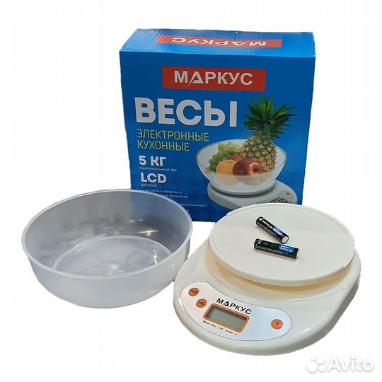 Весы электронные кухонные Маркус мк-В5-5К 5 кг