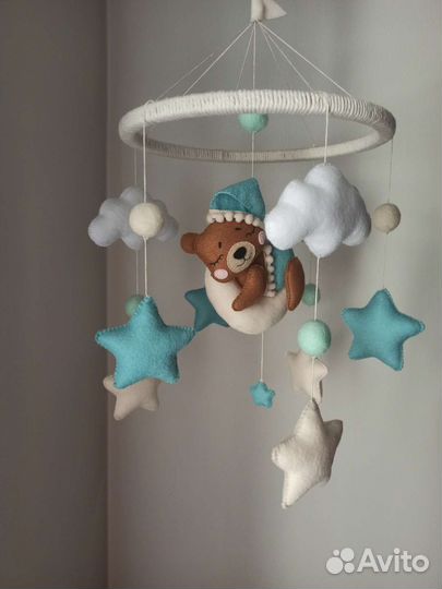 Мобиль на кроватку ручной работы