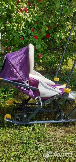 Детские санки коляска ника
