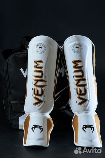 Защита ног (голени и стопы) Venum White